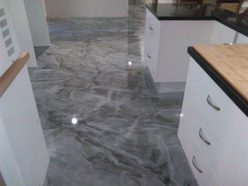 Epoxy Coated Kitchen Flooring Green Valley