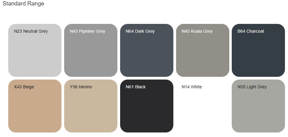 Epoxy Color Chart - Epoxy Floor Paint Color Chart