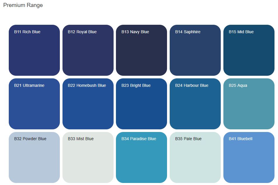 Epoxy Color Chart - Epoxy Floor Paint Color Chart