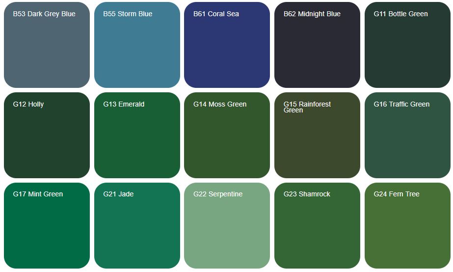 Epoxy Color Chart - Epoxy Floor Paint Color Chart